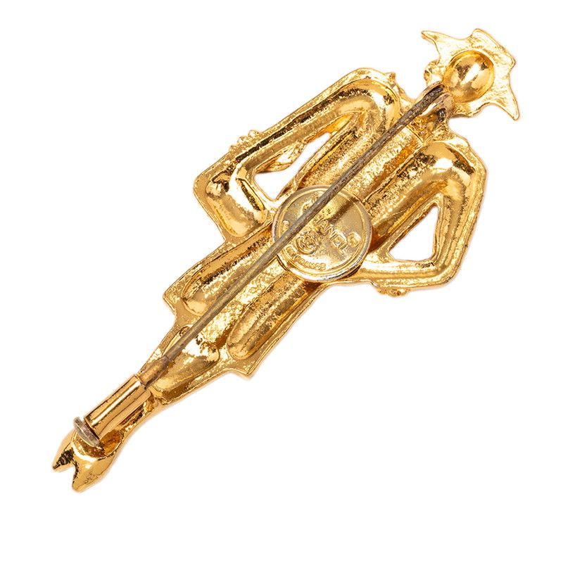 Chanel Mademoiselle Brooch Gold Plated — view 2
