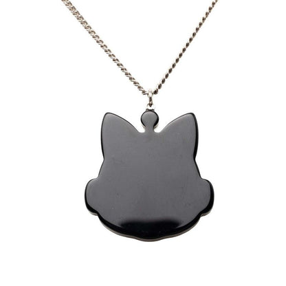 Chanel CC Logo Cat Robot Choupette Chain Pendant 17 Silver Blue — view 3