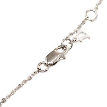 Dior Button Motif Chain Pendant Silver Metal — view 4