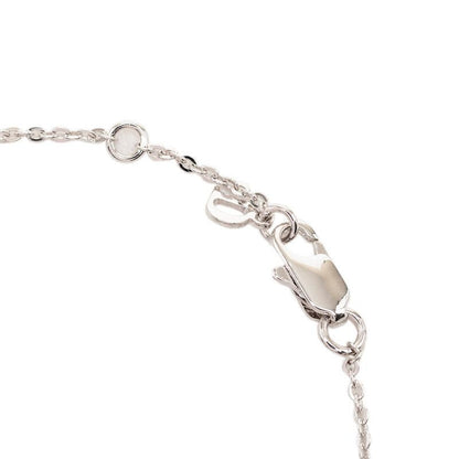 Dior Button Motif Chain Bracelet Silver Metal — view 4