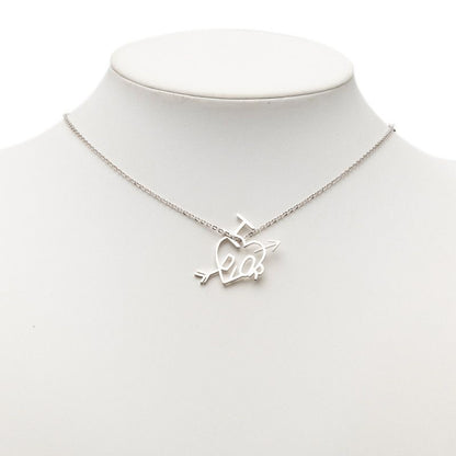 Dior I Love Heart Arrow Chain Pendant Silver Metal — view 6