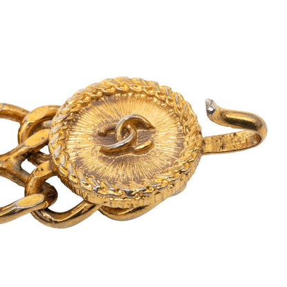 Chanel CC Logo Coin Motif Chain Belt Gold Plated — view 3