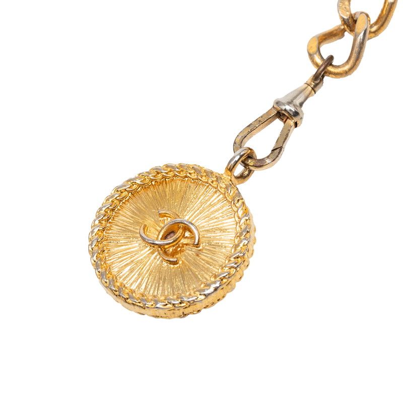 Chanel CC Logo Coin Motif Chain Belt Gold Plated — view 2