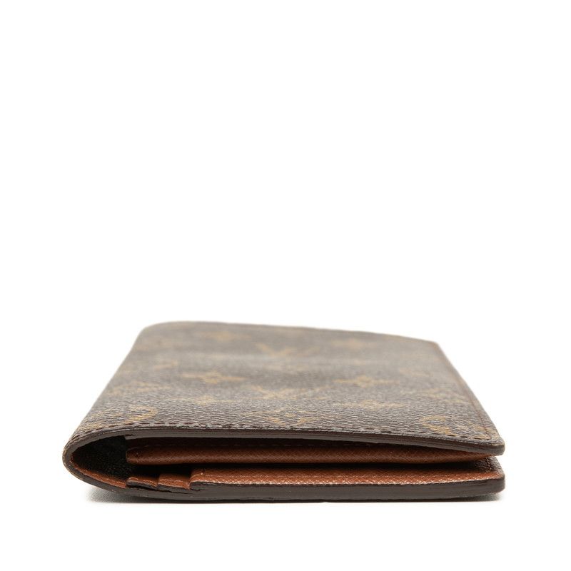 Louis Vuitton Monogram Portefeuille Brazza Wallet Brown Leather — view 3