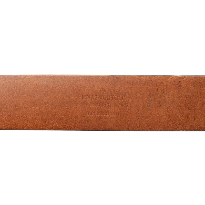 Louis Vuitton Monogram Ceinture Carre Belt Brown Leather — view 4