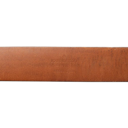 Louis Vuitton Monogram Ceinture Carre Belt Brown Leather — view 4