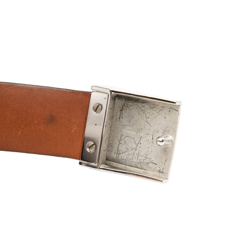 Louis Vuitton Monogram Ceinture Carre Belt Brown Leather — view 6