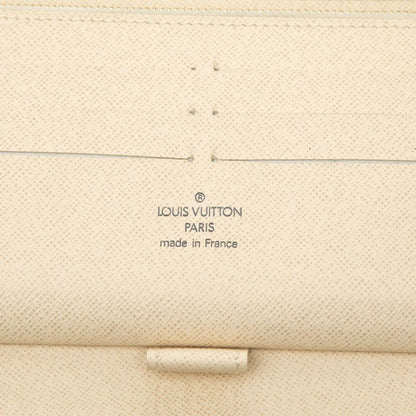 Louis Vuitton Damier Azur Zippy Organizer Wallet White Leather — view 6