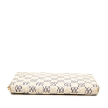 Louis Vuitton Damier Azur Zippy Organizer Wallet White Leather — view 3