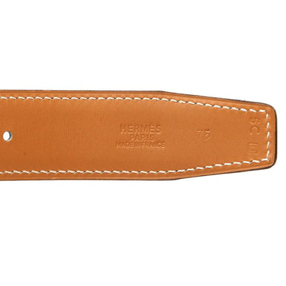 Hermes Constance Logo Buckle Belt Black Brown Leather — view 5