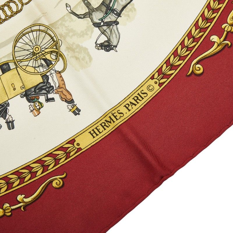 Hermes Carre 90 la Promenade de Longchamps Walk to Long Chien Scarf — view 5