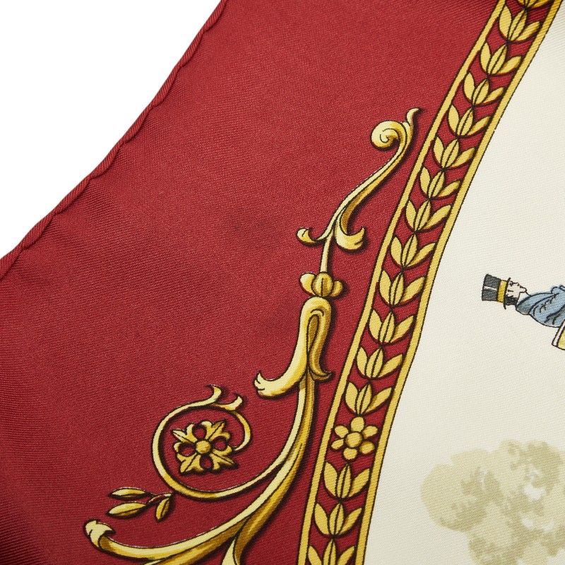 Hermes Carre 90 la Promenade de Longchamps Walk to Long Chien Scarf — view 3