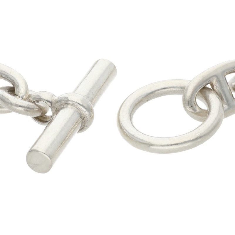Hermes Chaine D'ancre Silver Choker Necklace GM — view 5