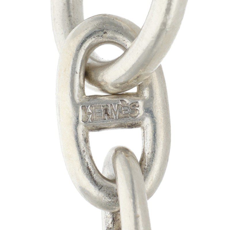 Hermes Chaine D'ancre Silver Choker Necklace GM — view 3