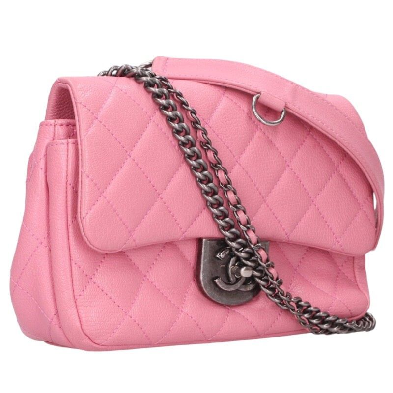 Chanel Quilted Calfskin Chain Shoulder Bag