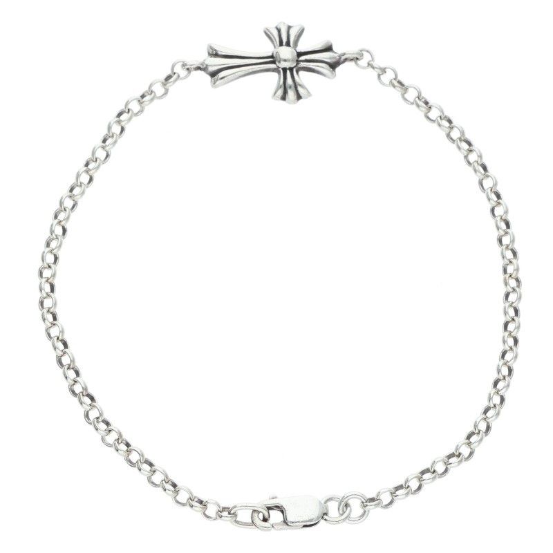 Chrome Hearts Chn Bby Fat Baby Fat Chain Silver Bracelet — view 2