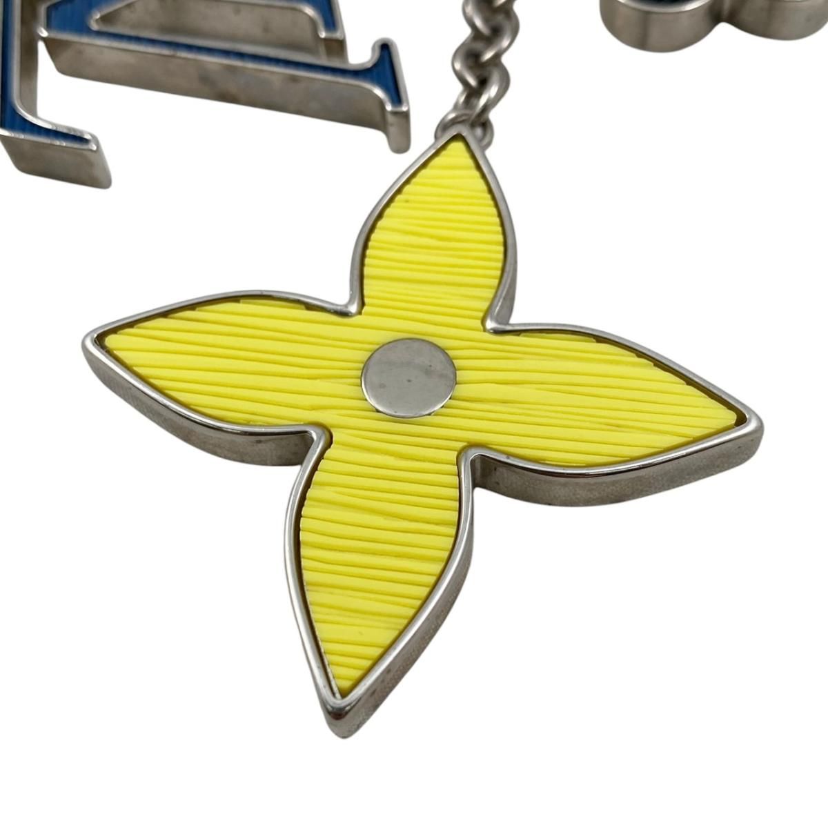 Louis Vuitton Bag Charm Bijou Sac Fleur de Monogram Flower Epi Blue Yellow — view 3