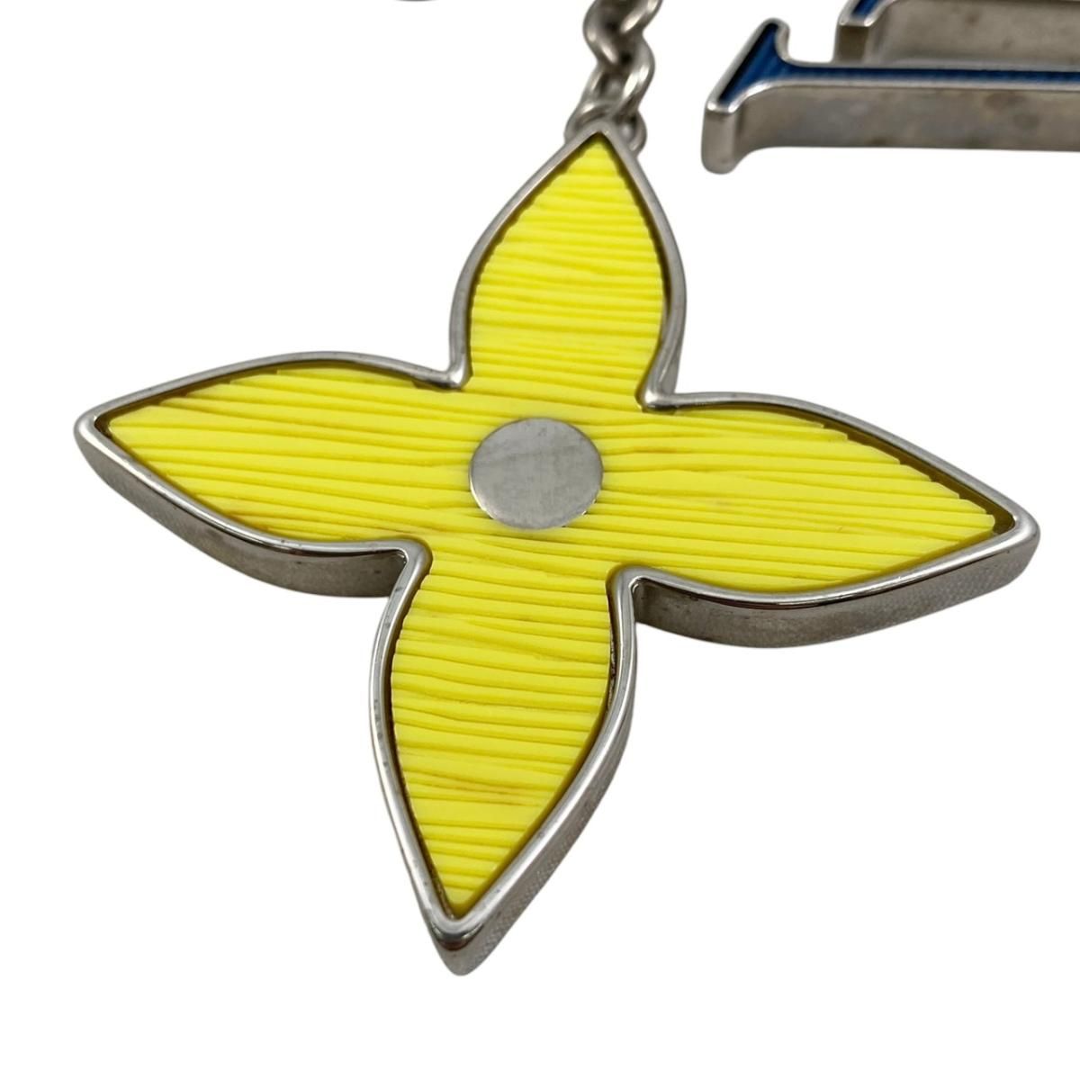 Louis Vuitton Bag Charm Bijou Sac Fleur de Monogram Flower Epi Blue Yellow — view 7