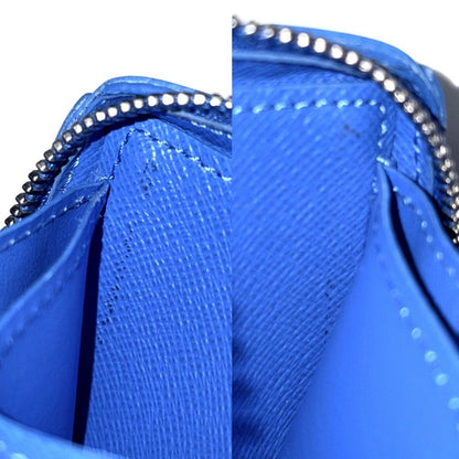 Louis Vuitton Coin Case Monogram Clouds Soft Trunk Necklace Wallet Purse Blue — view 9