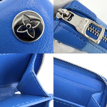 Louis Vuitton Coin Case Monogram Clouds Soft Trunk Necklace Wallet Purse Blue — view 6