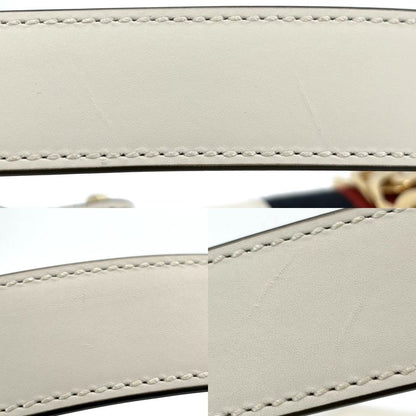 Gucci Shoulder Bag Sherry Line Sylvie Leather White Gold — view 9