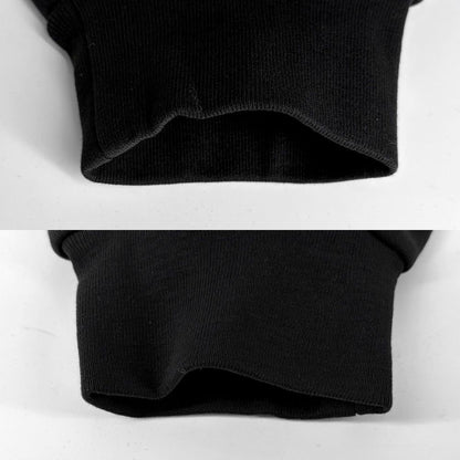 Balenciaga Hoodie Pullover Logo Print Top M Black Cotton — view 3