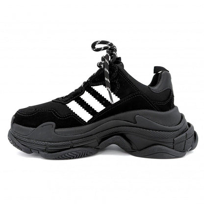 Balenciaga Sneakers Adidas Collaboration Triple S Dad Platform Shoes — view 4