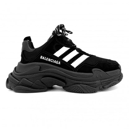 Balenciaga Sneakers Adidas Collaboration Triple S Dad Platform Shoes — view 3