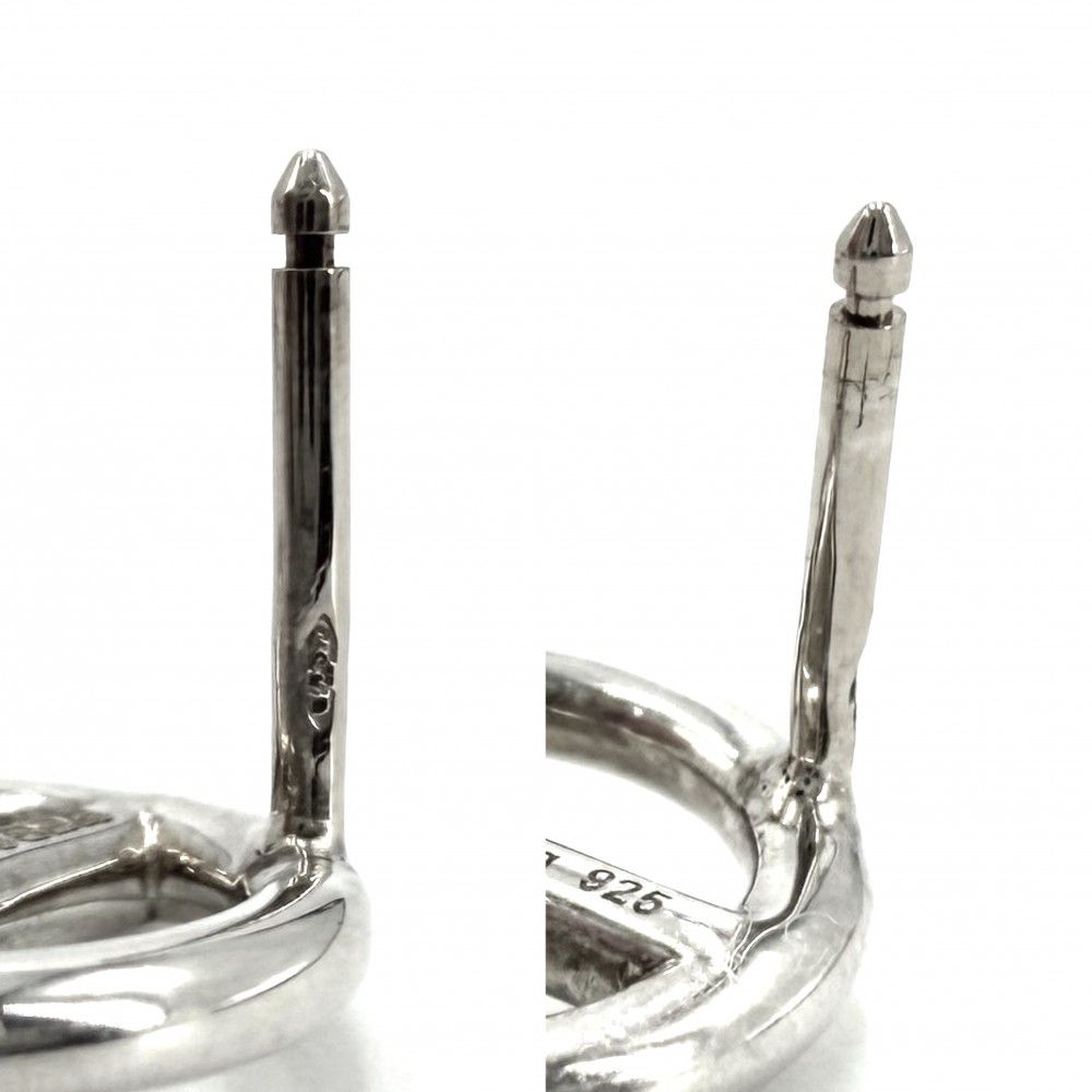 Hermes Earrings Mini Chaine D'ancre 925 Sterling Silver — view 3