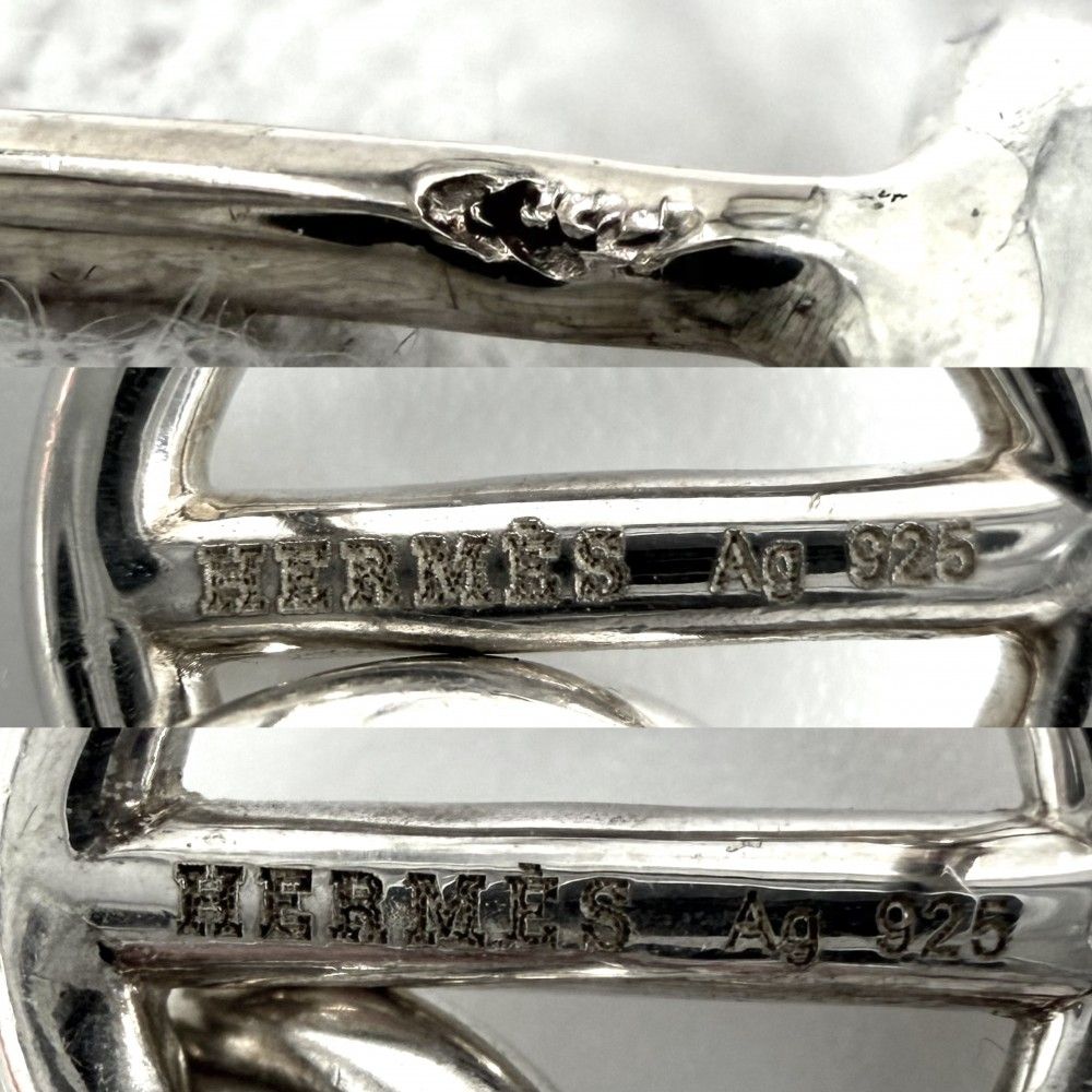 Hermes Earrings Mini Chaine D'ancre 925 Sterling Silver — view 5