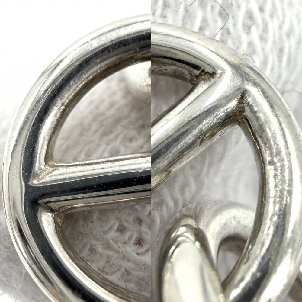 Hermes Earrings Mini Chaine D'ancre 925 Sterling Silver — view 7
