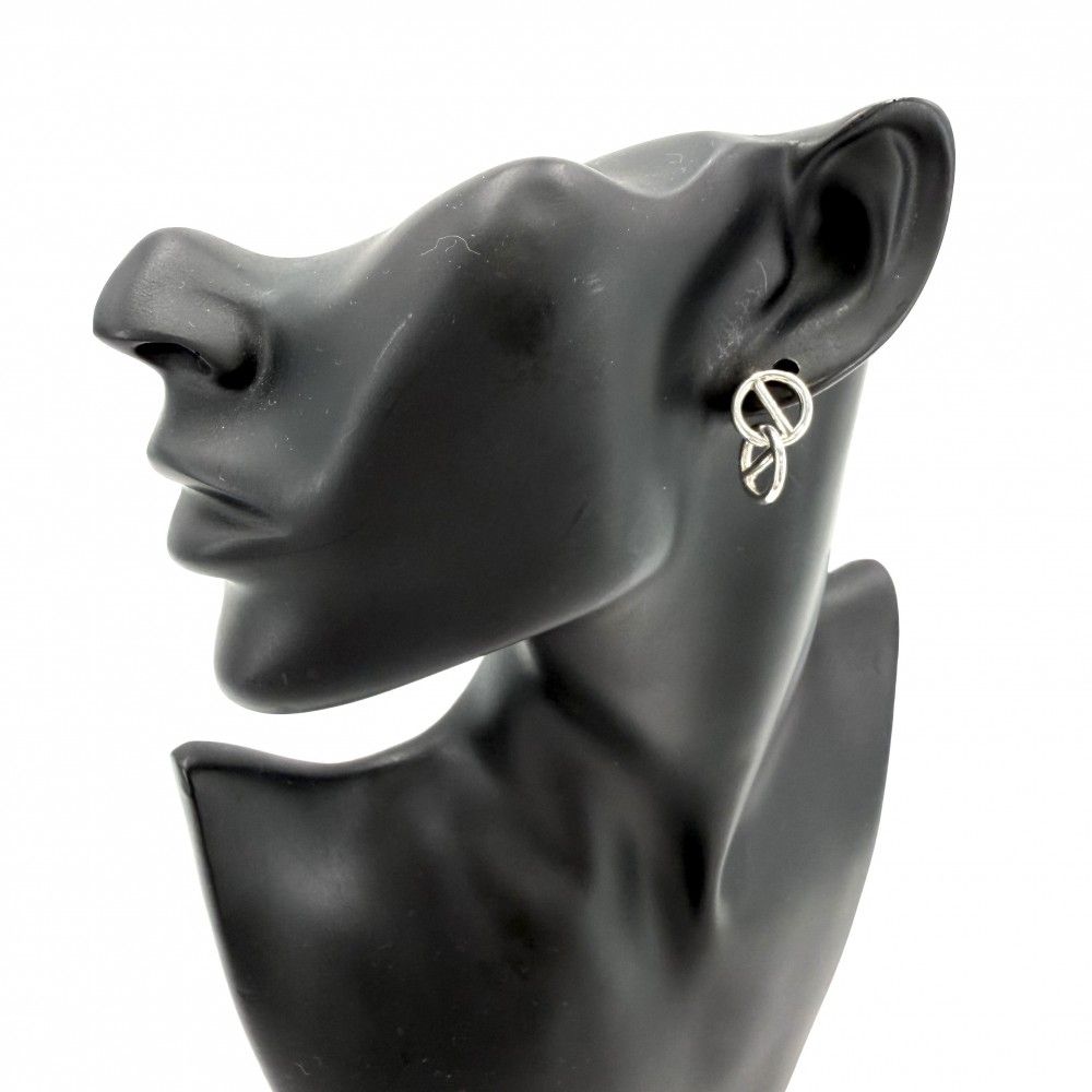 Hermes Earrings Mini Chaine D'ancre 925 Sterling Silver — view 2