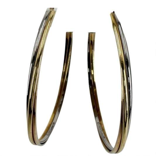 Cartier Earrings Trinity Hoop 18k Gold
