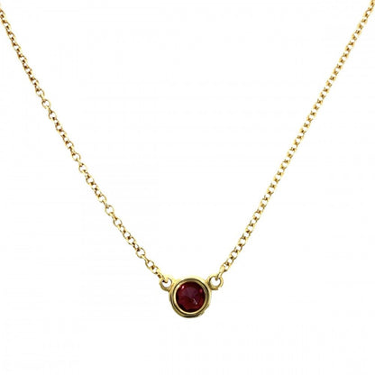 Tiffany & Co Necklace Color by the Yard Elsa Peretti 18k YG Gold Ruby — view 2