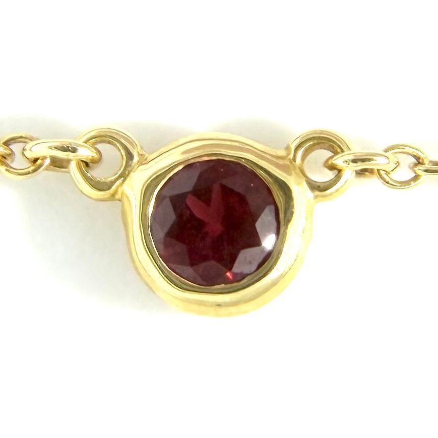 Tiffany & Co Necklace Color by the Yard Elsa Peretti 18k YG Gold Ruby — view 4