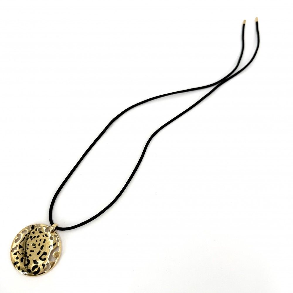 Cartier Necklace Panthere Pellege Pendant Motif 18k YG Gold Tsavorite — view 6