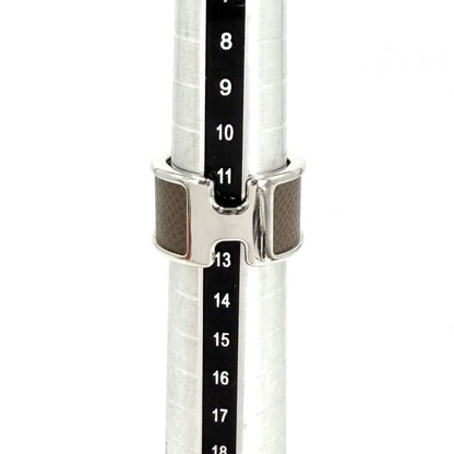 Hermes Ring Olympe GM S Beige Silver Etoupe — view 4