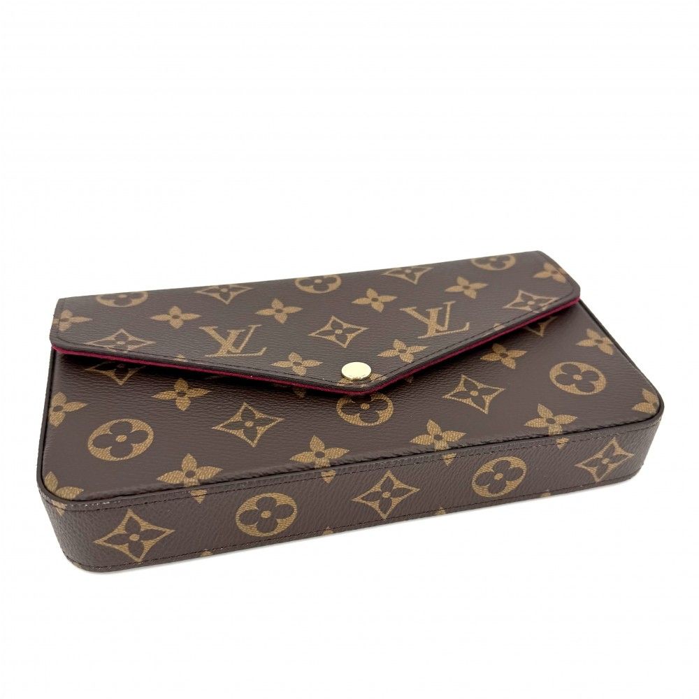 Louis Vuitton Shoulder Bag Chain Wallet Crossbody Pochette Felicity Pink — view 3