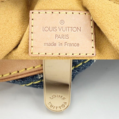 Louis Vuitton Handbag Baggy GM One Shoulder Monogram Denim Blue Gold — view 5
