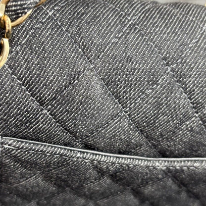 Chanel Shoulder Bag Quilted 25 Turnlock Double Flap Crossbody Chain CC Logo — view 9