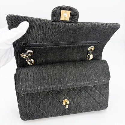 Chanel Shoulder Bag Quilted 25 Turnlock Double Flap Crossbody Chain CC Logo — view 4