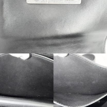 Prada Shoulder Bag Cahier Diagram Bag Crossbody Nylon Black Silver — view 8