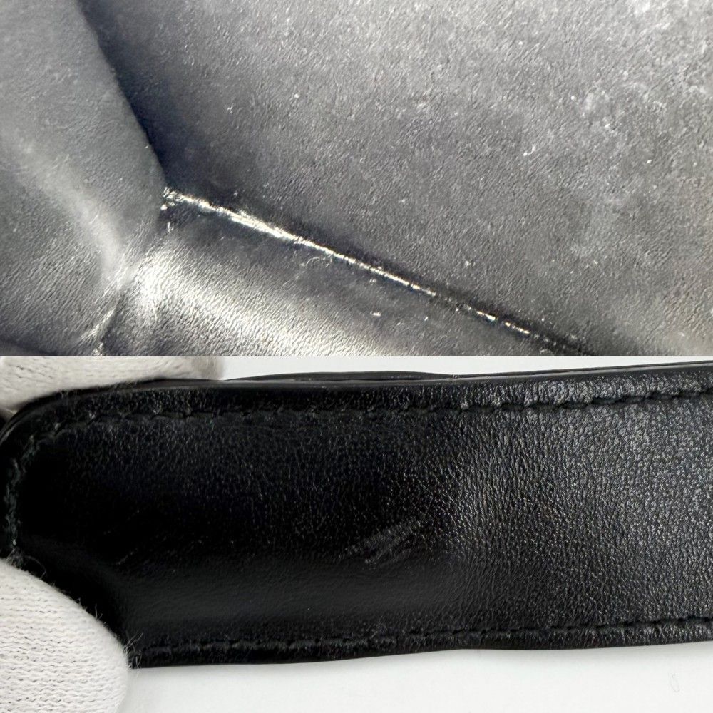 Prada Shoulder Bag Cahier Diagram Bag Crossbody Nylon Black Silver — view 7
