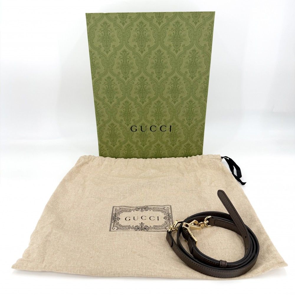 Gucci 2-Way Ophidia Small Tote Shoulder Bag Crossbody GG Supreme Canvas Leather — view 8