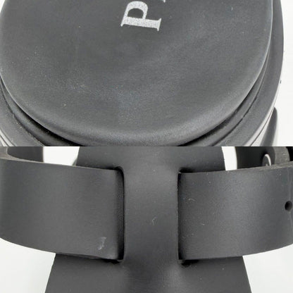 Prada Sandals Monolith Ruba Platform Shoes Triangle Logo 6 Sizes Black — view 9