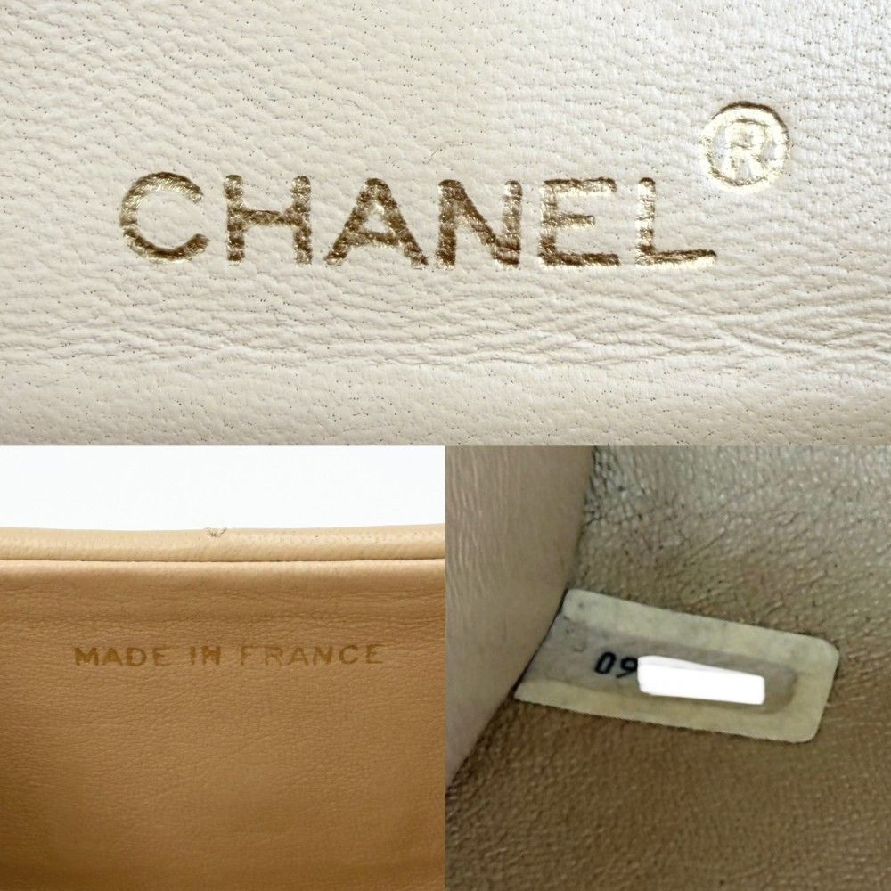 Chanel Boys Quilted Top Handle Mini Bag Vintage CC Logo Lambskin Beige Gold — view 5