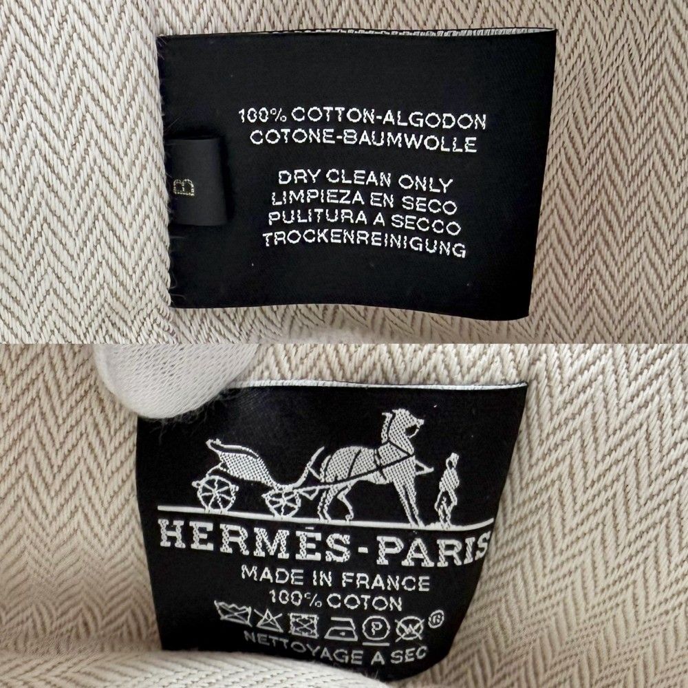 Hermes Handbag Vanity Pouch Bride-a-Brac PM Cotton Pink Silver — view 5