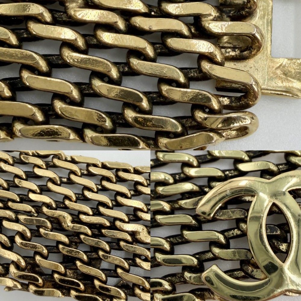 Chanel Bracelet CC Logo Chain Gold Plated — view 4