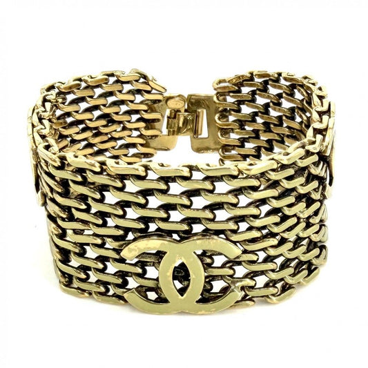 Chanel Bracelet CC Logo Chain Gold Plated