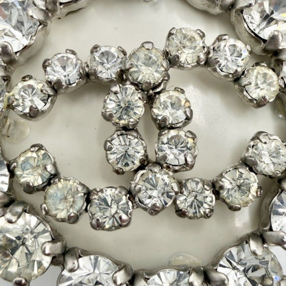 Chanel Brooch Round CC Logo Rhinestone — view 5